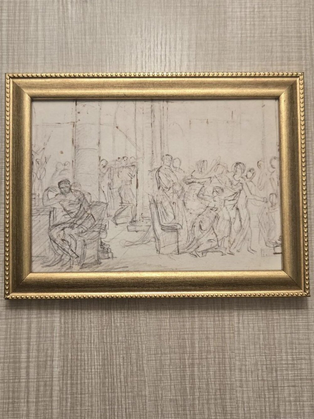 Jacques Louis David "The Lictors Bringing Brutus..." Art Reproduction